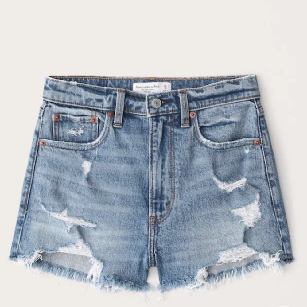 Abercrombie High Rise Mom Shorts